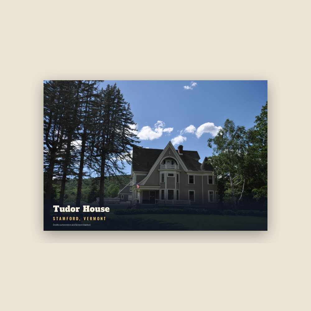 Stamford Tudor House Postcard