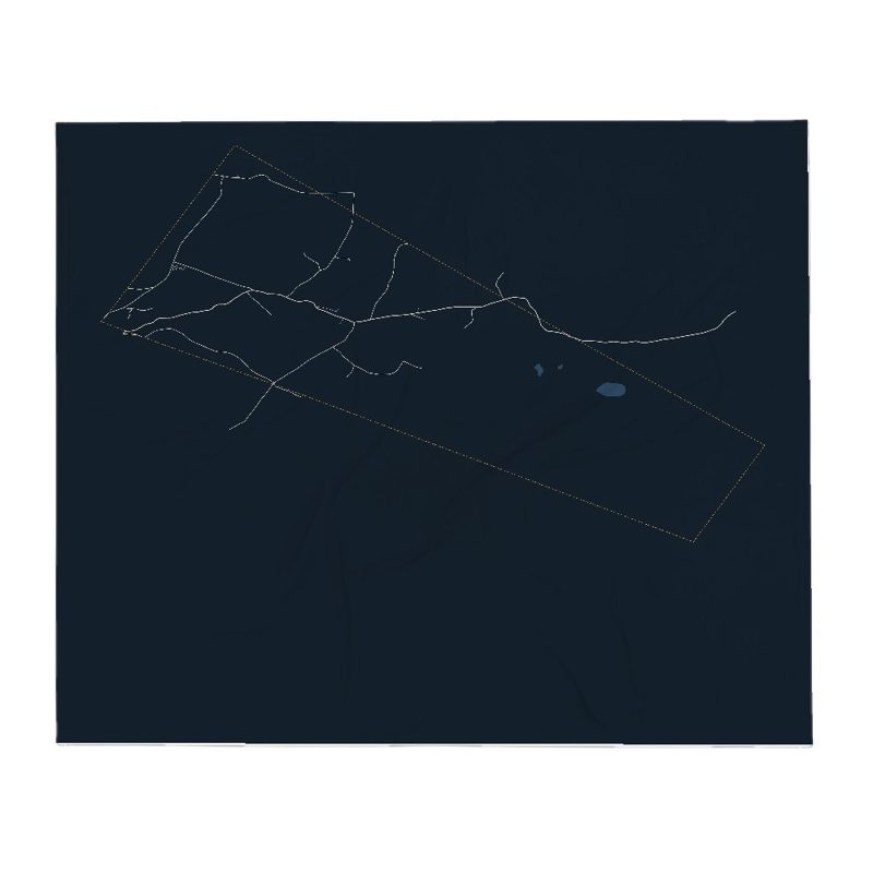 Stannard Street Map Throw Blanket