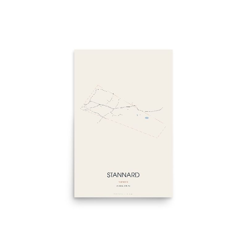 Stannard Street Map Poster · Linen