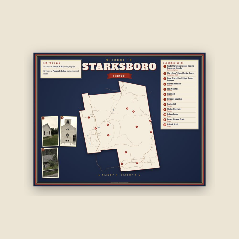 Starksboro Map Placemat
