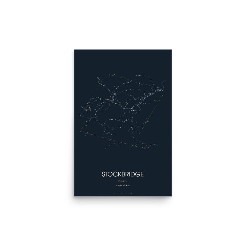 Stockbridge Street Map Poster · Midnight