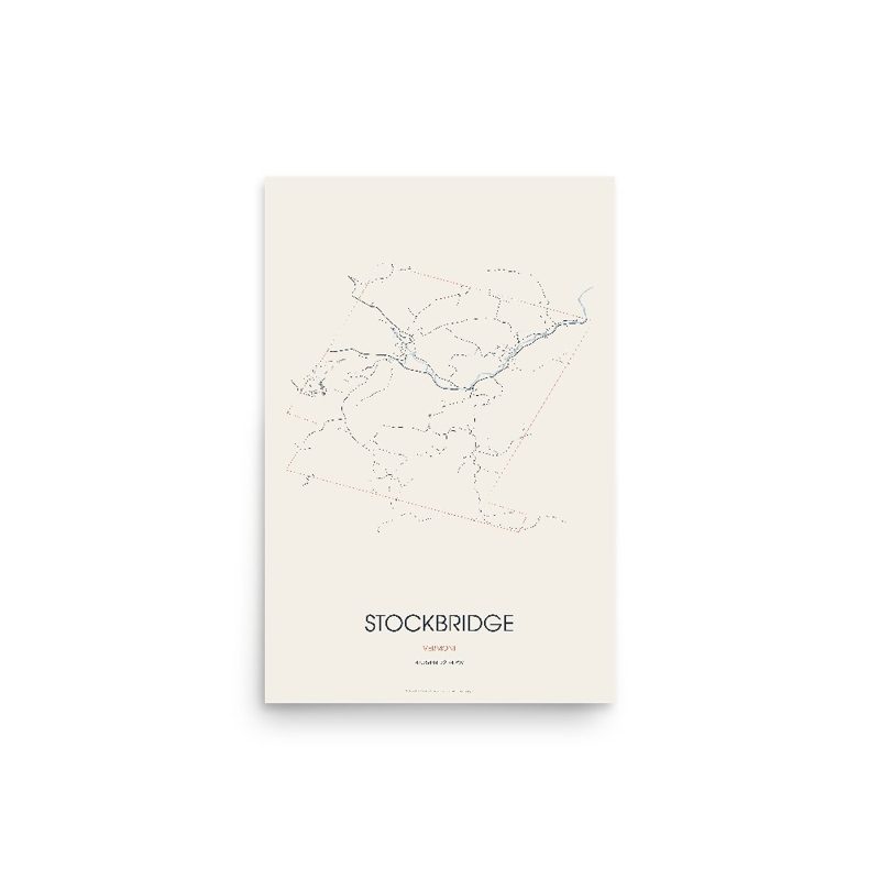 Stockbridge Street Map Poster · Linen