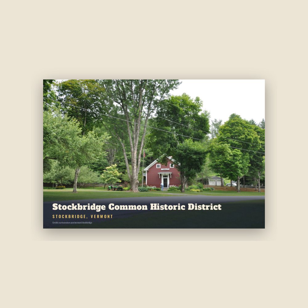 Stockbridge Stockbridge Common Historic District Postcard