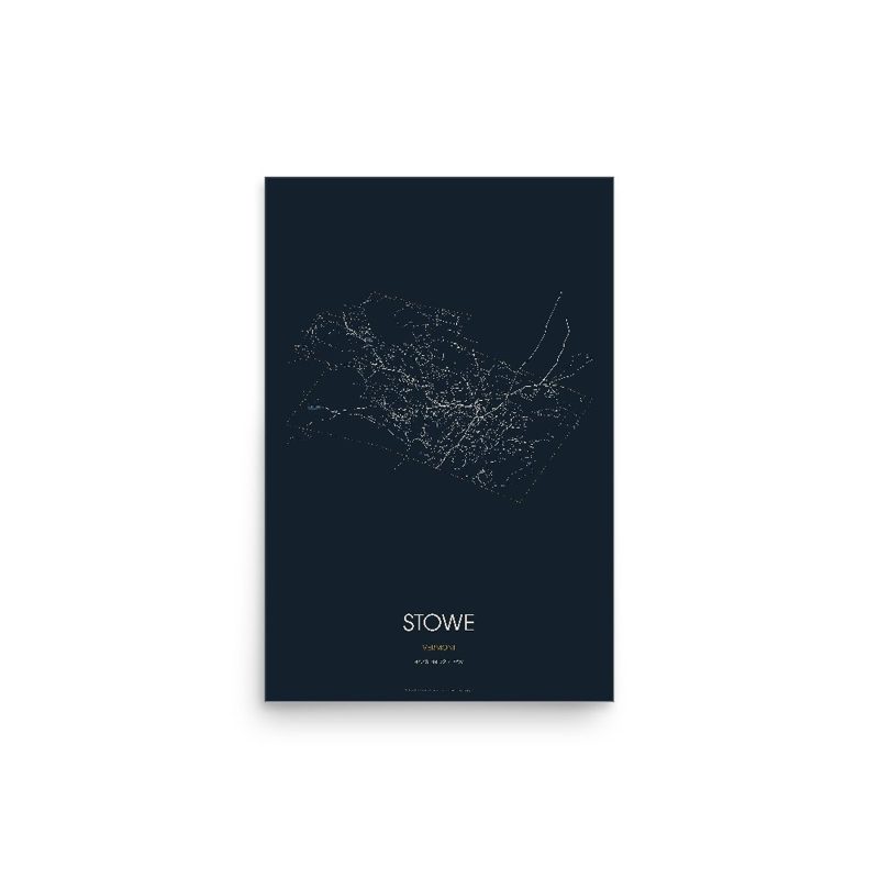 Stowe Street Map Poster · Midnight