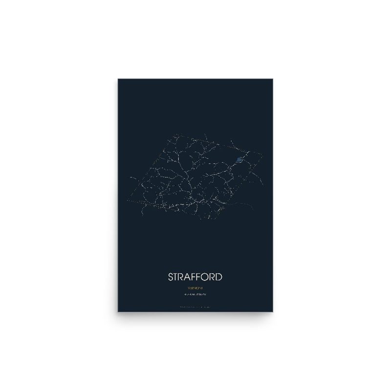 Strafford Street Map Poster · Midnight