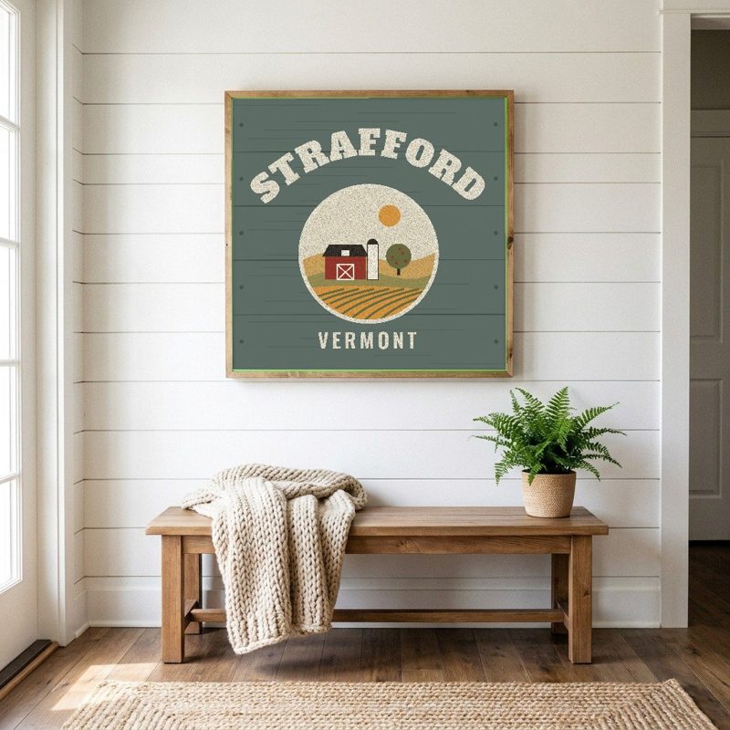 Strafford Hometown Wood Sign