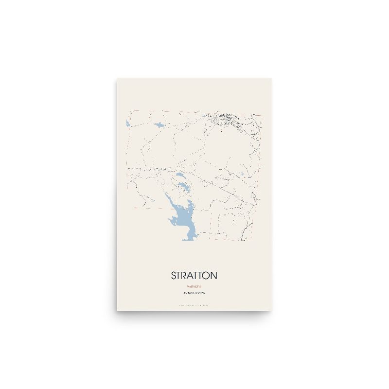 Stratton Street Map Poster · Linen