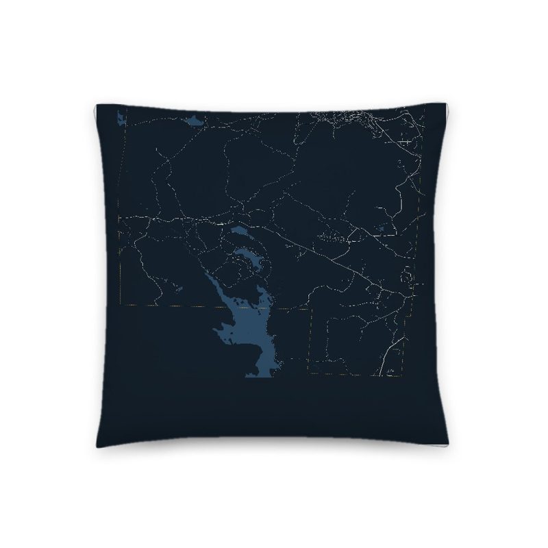 Stratton Map Throw Pillow