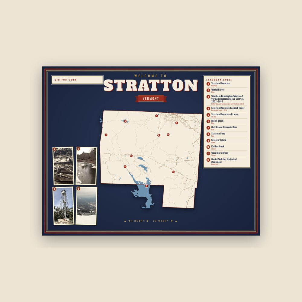 Stratton Map Placemat