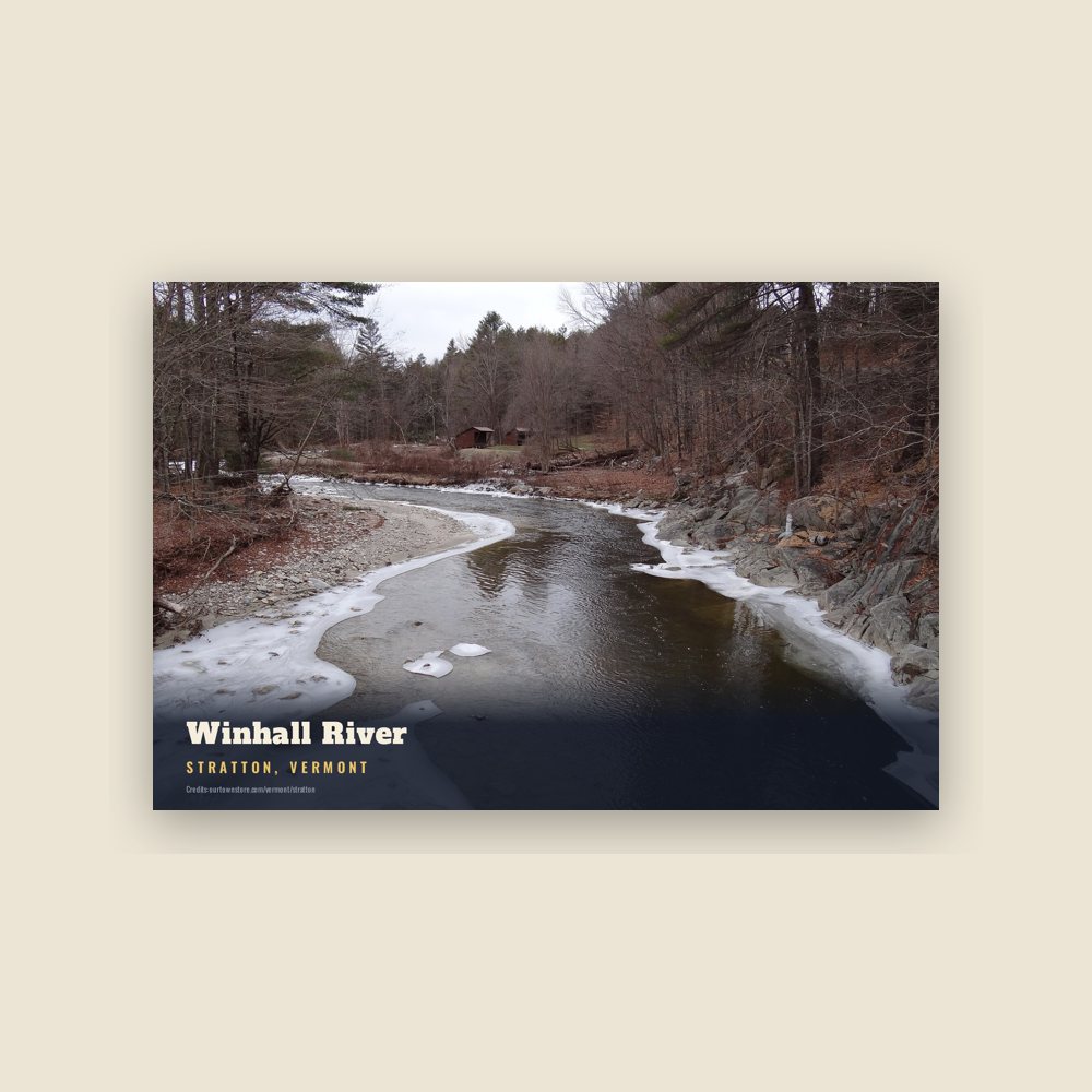 Stratton Winhall River Postcard