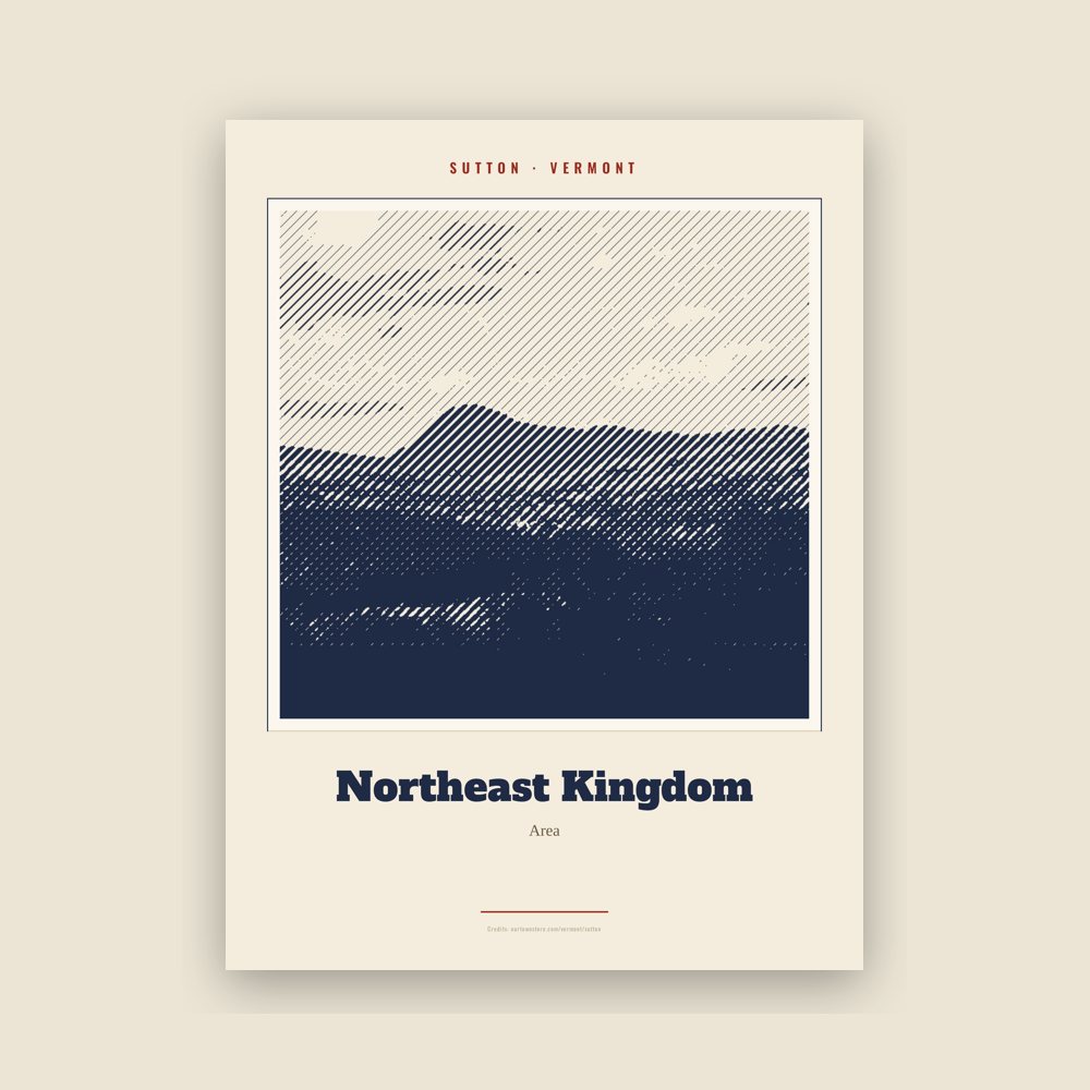 Sutton Northeast Kingdom Landmark Print