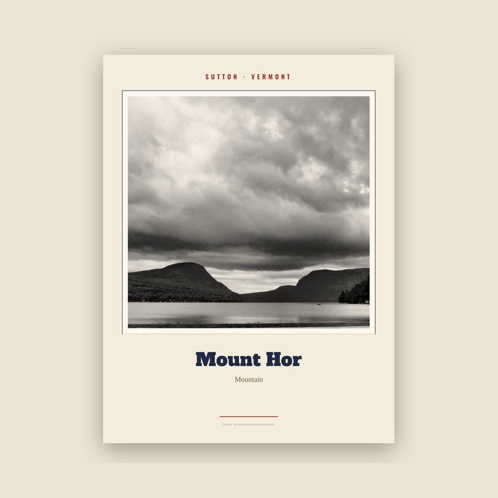 Sutton Mount Hor Landmark Print