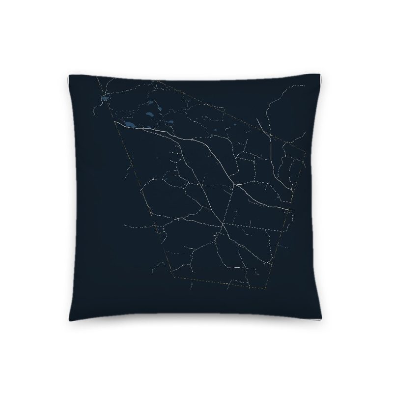 Sutton Map Throw Pillow