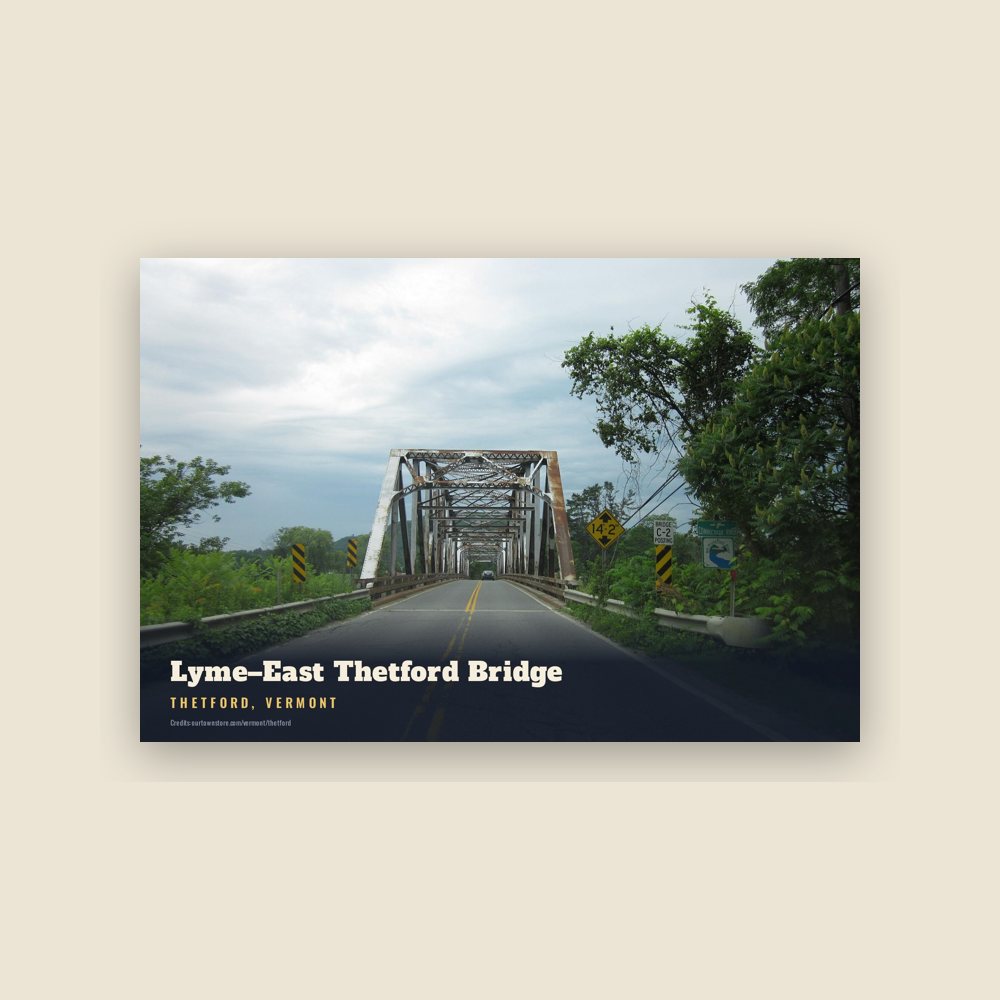 Thetford Lyme–East Thetford Bridge Postcard