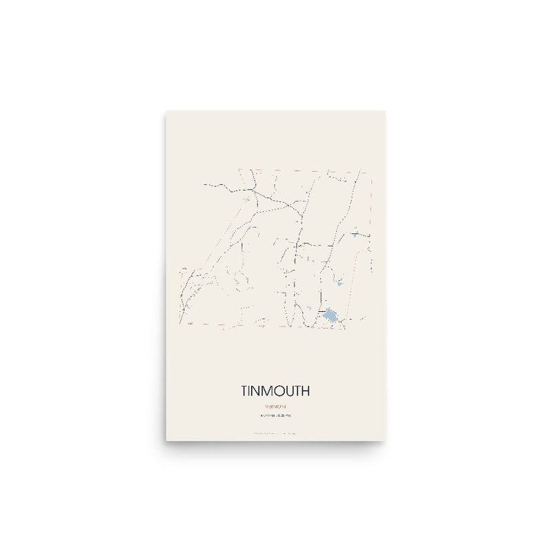 Tinmouth Street Map Poster · Linen