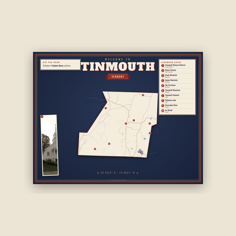 Tinmouth Map Placemat