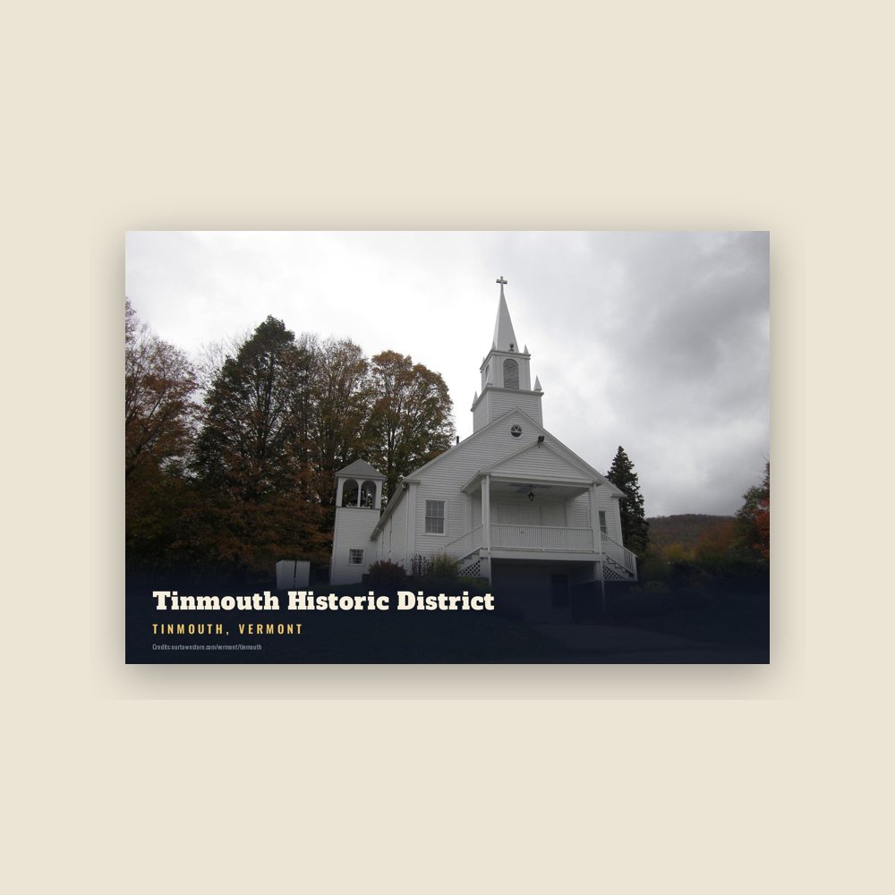 Tinmouth Tinmouth Historic District Postcard
