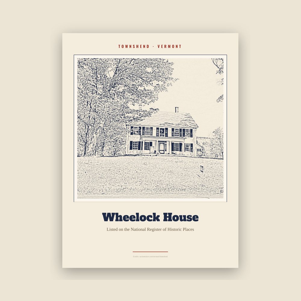 Townshend Wheelock House Landmark Print