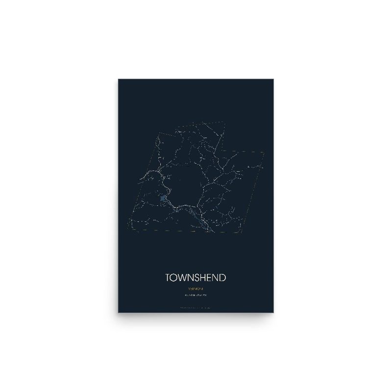 Townshend Street Map Poster · Midnight
