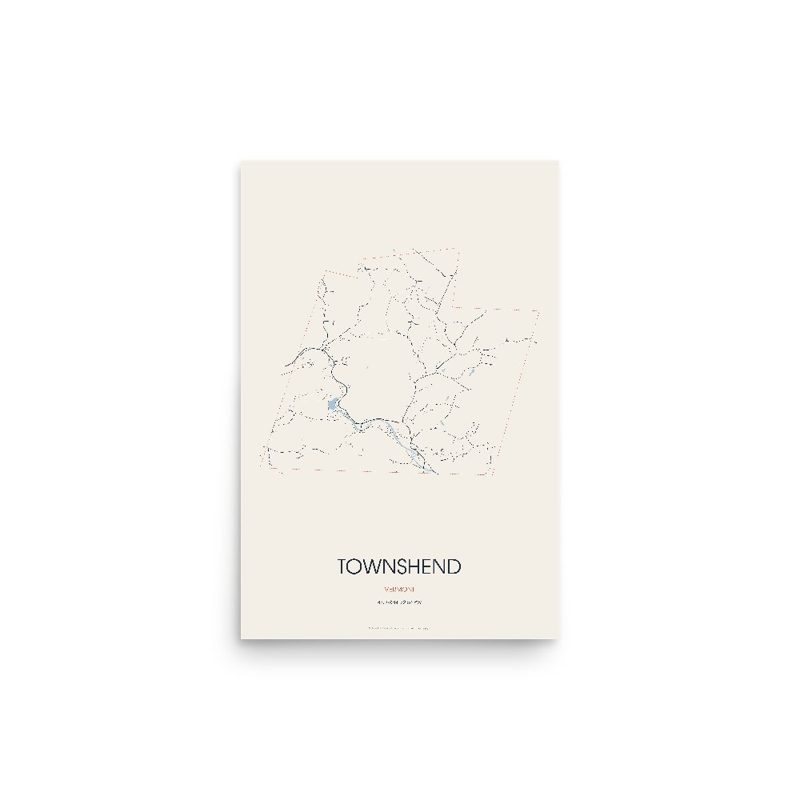 Townshend Street Map Poster · Linen