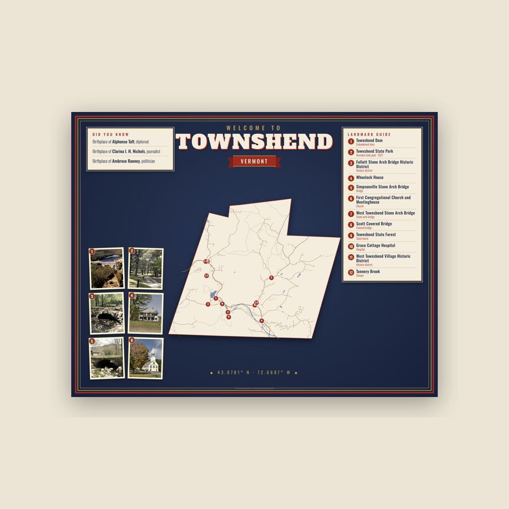 Townshend Map Placemat
