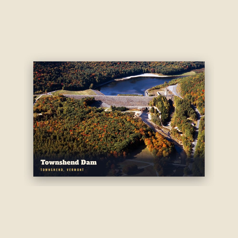 Townshend Townshend Dam Postcard
