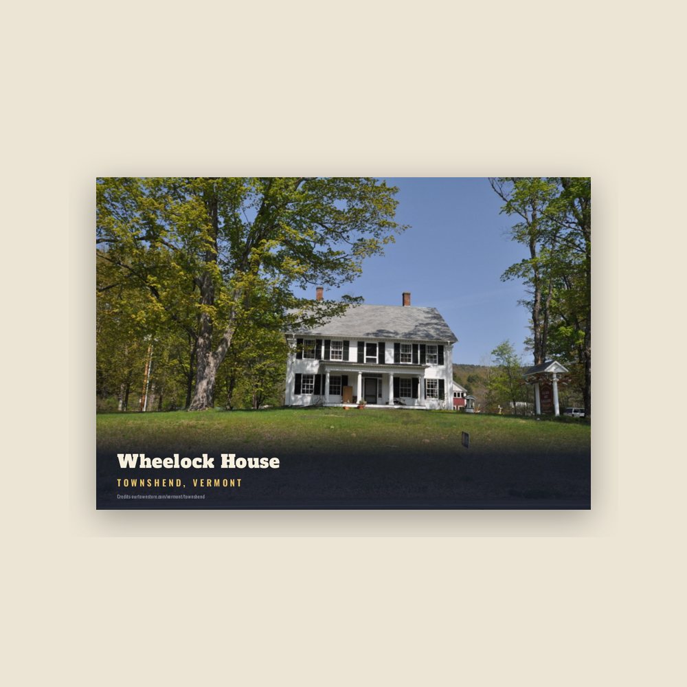 Townshend Wheelock House Postcard
