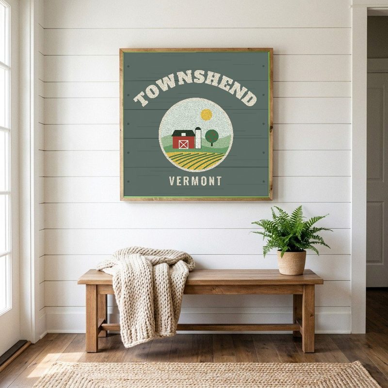 Townshend Hometown Wood Sign