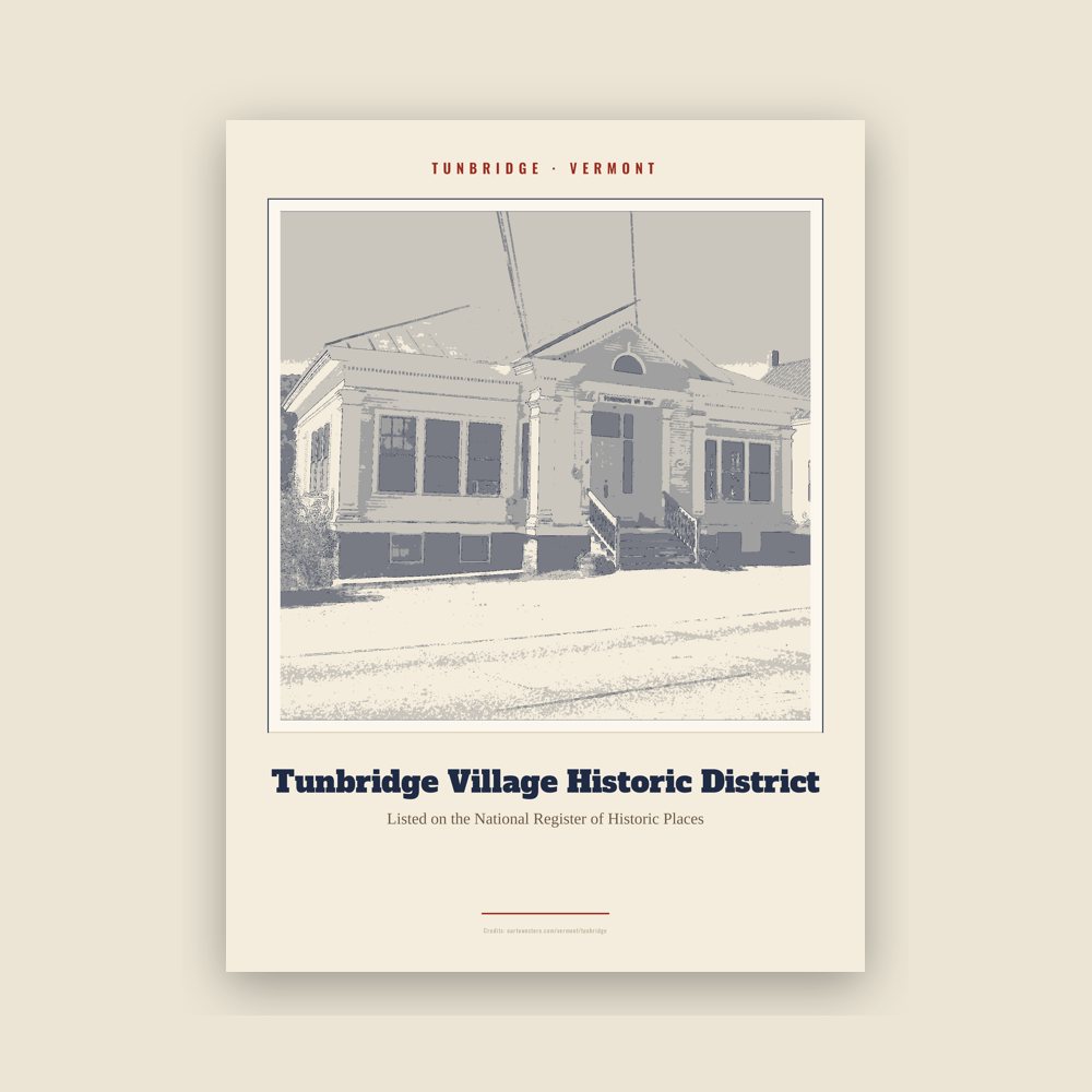 Tunbridge Tunbridge Village Historic District Landmark Print