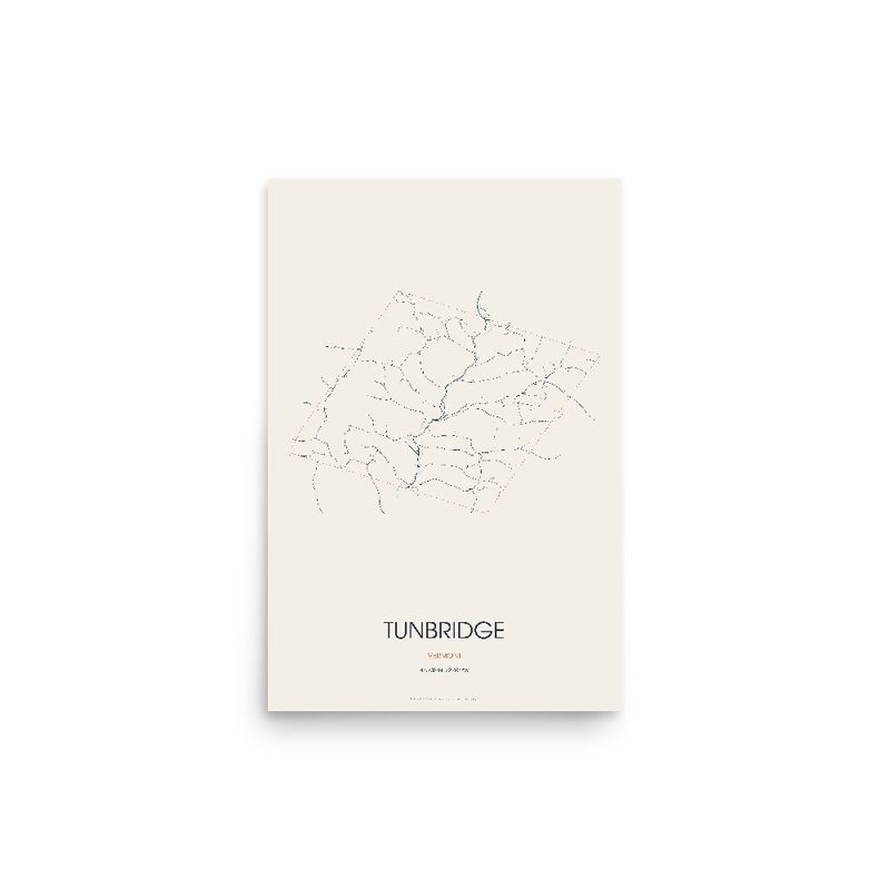 Tunbridge Street Map Poster · Linen