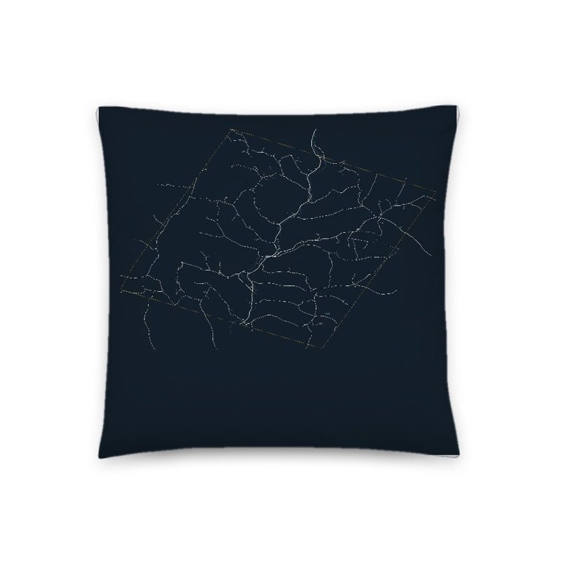 Tunbridge Map Throw Pillow