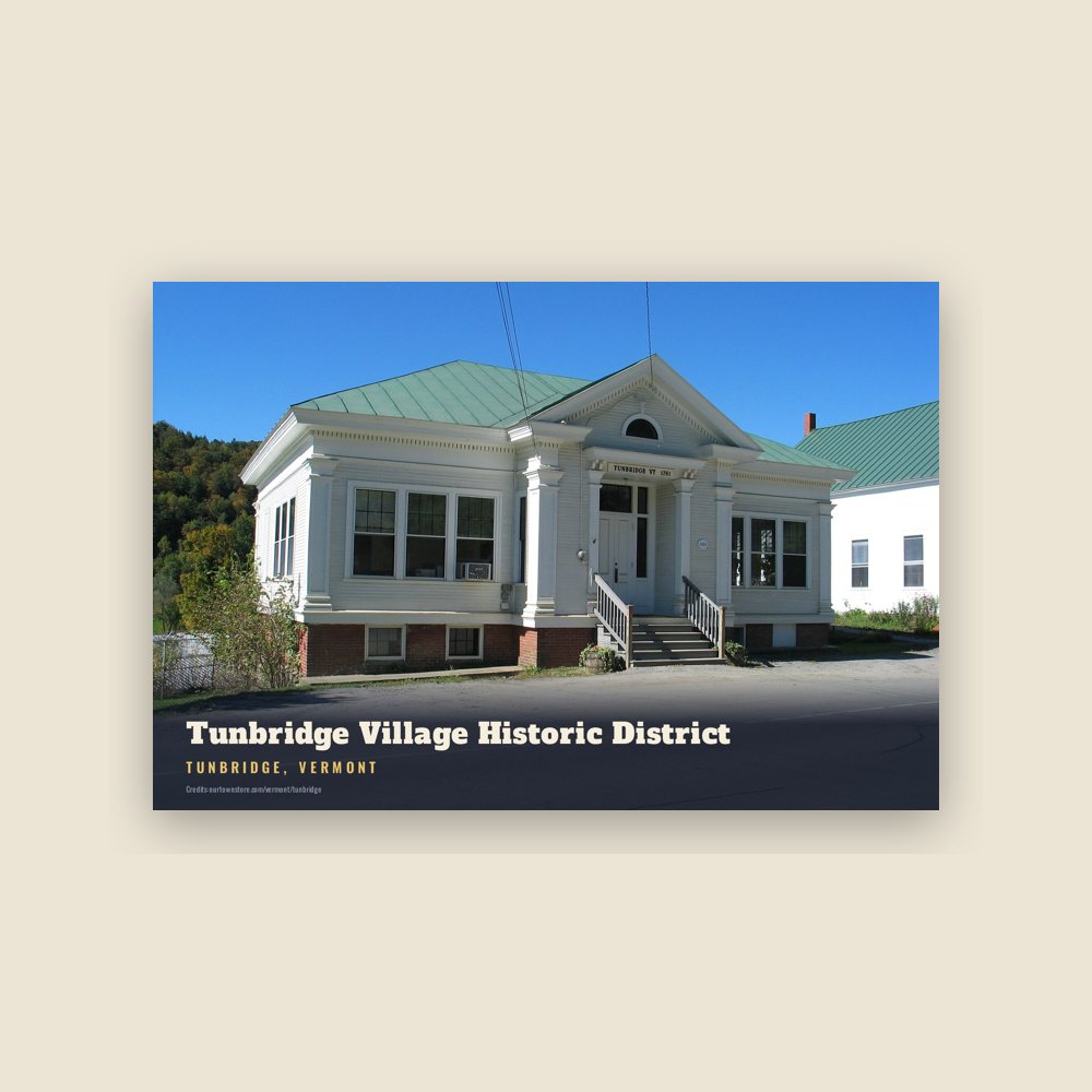 Tunbridge Tunbridge Village Historic District Postcard