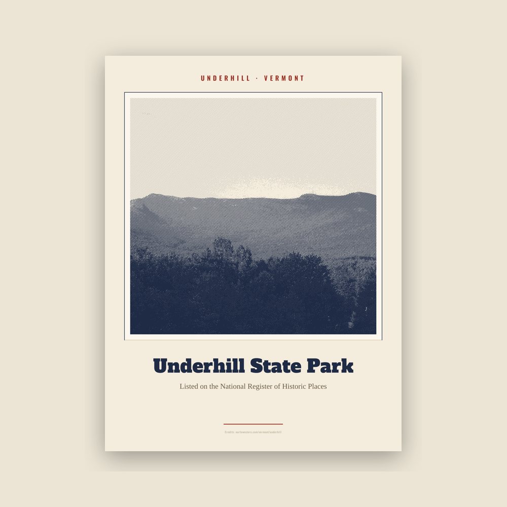 Underhill Underhill State Park Landmark Print