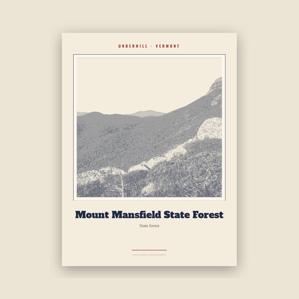 Underhill Mount Mansfield State Forest Landmark Print