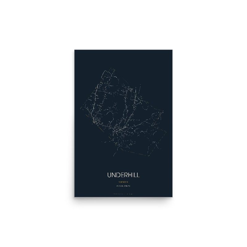 Underhill Street Map Poster · Midnight