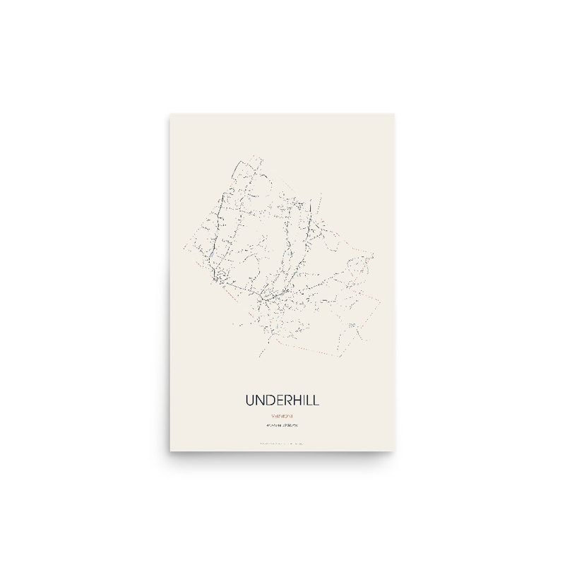 Underhill Street Map Poster · Linen