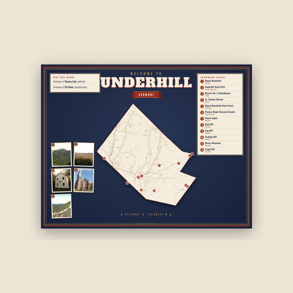 Underhill Map Placemat
