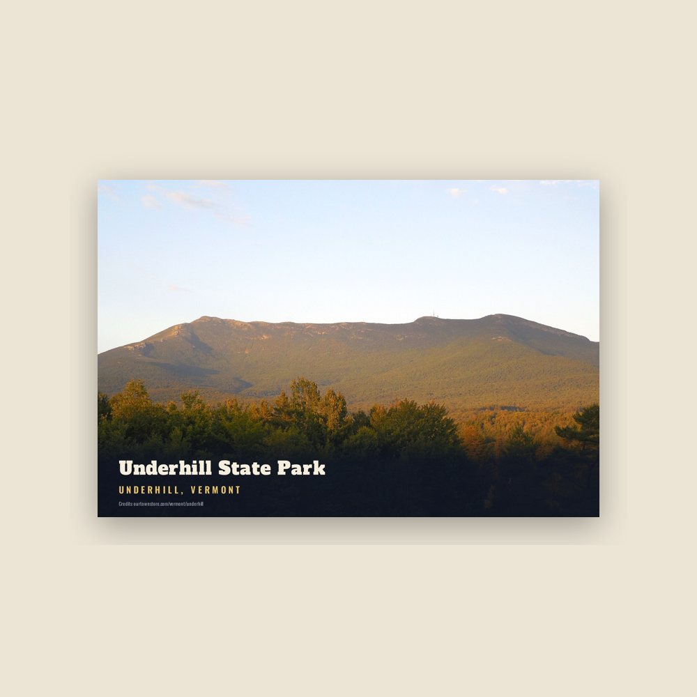 Underhill Underhill State Park Postcard