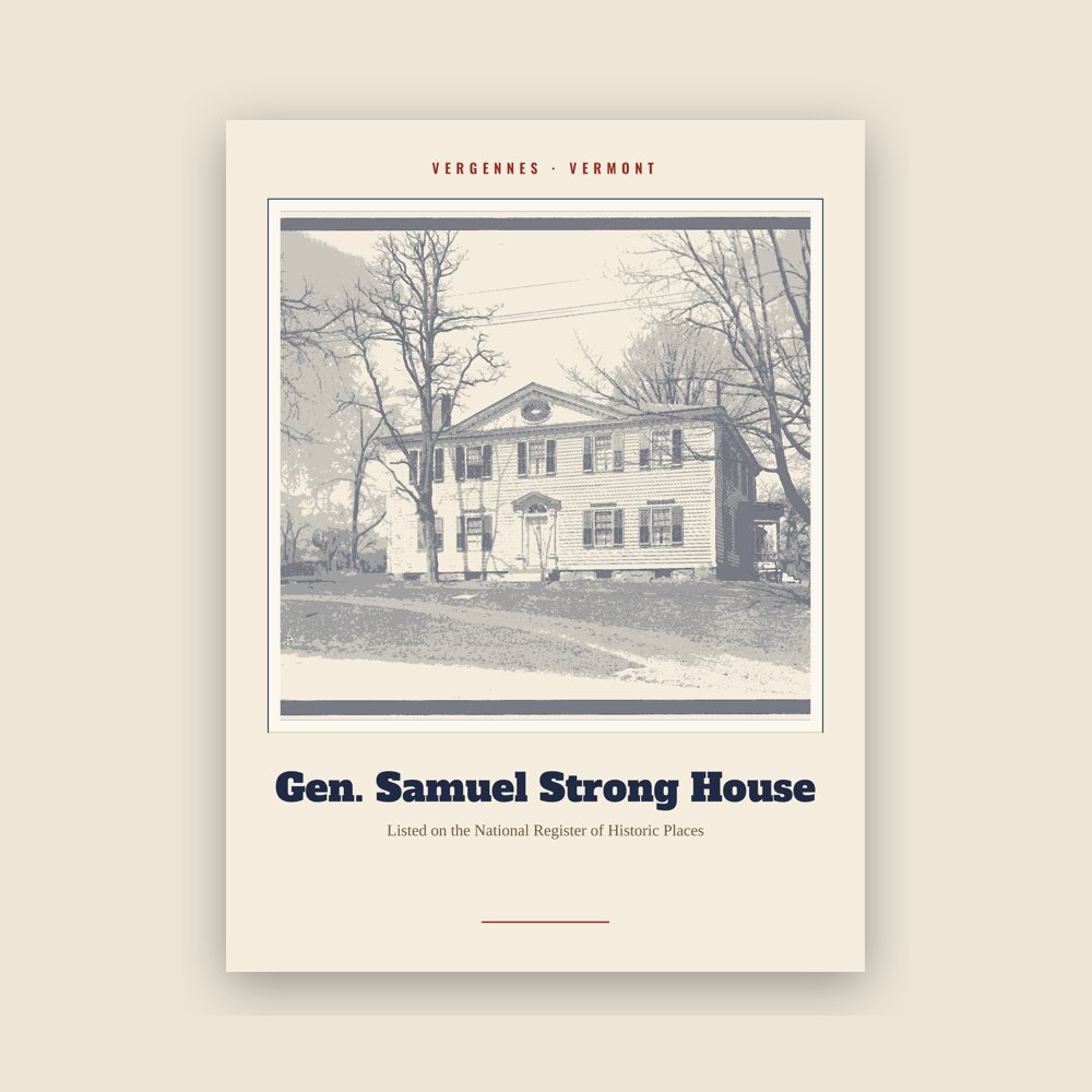 Vergennes Gen. Samuel Strong House Landmark Print