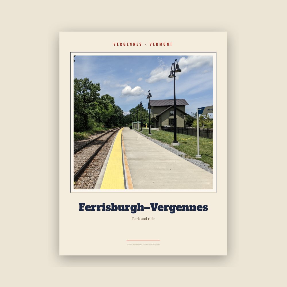 Vergennes Ferrisburgh–Vergennes Landmark Print