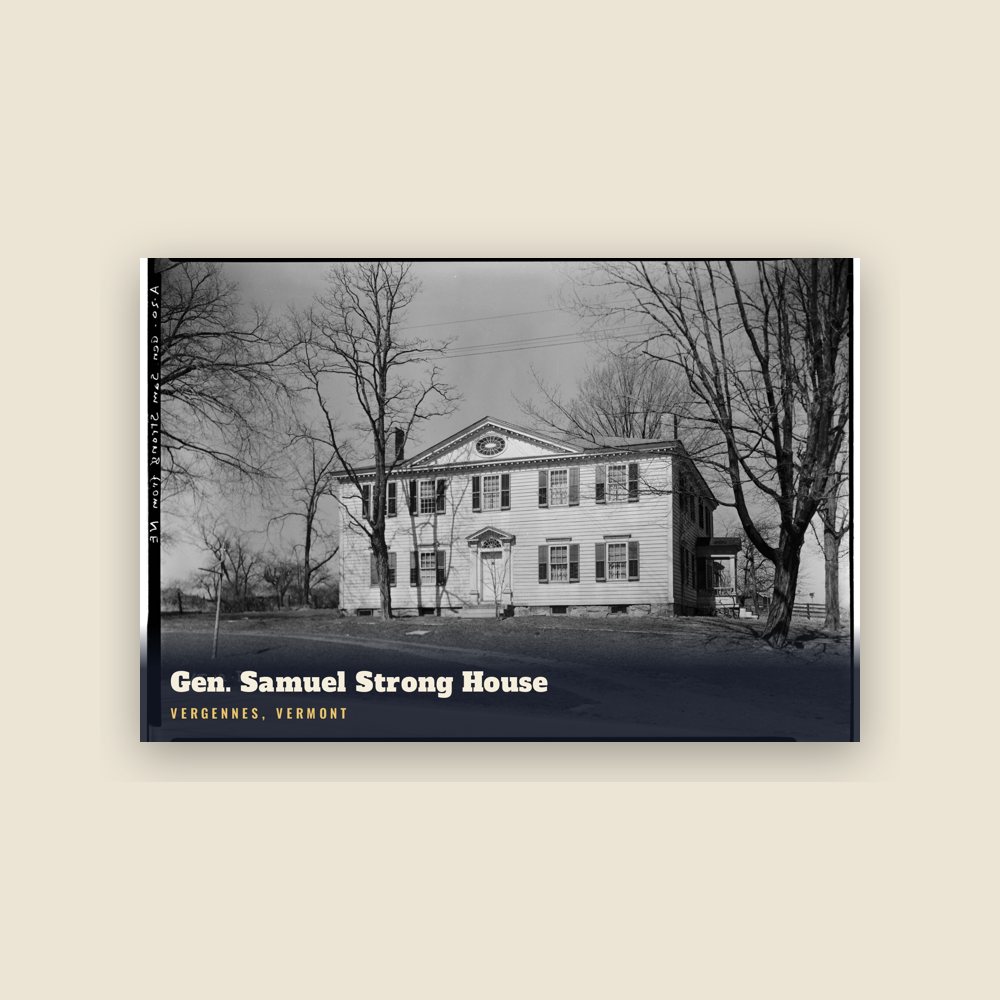Vergennes Gen. Samuel Strong House Postcard