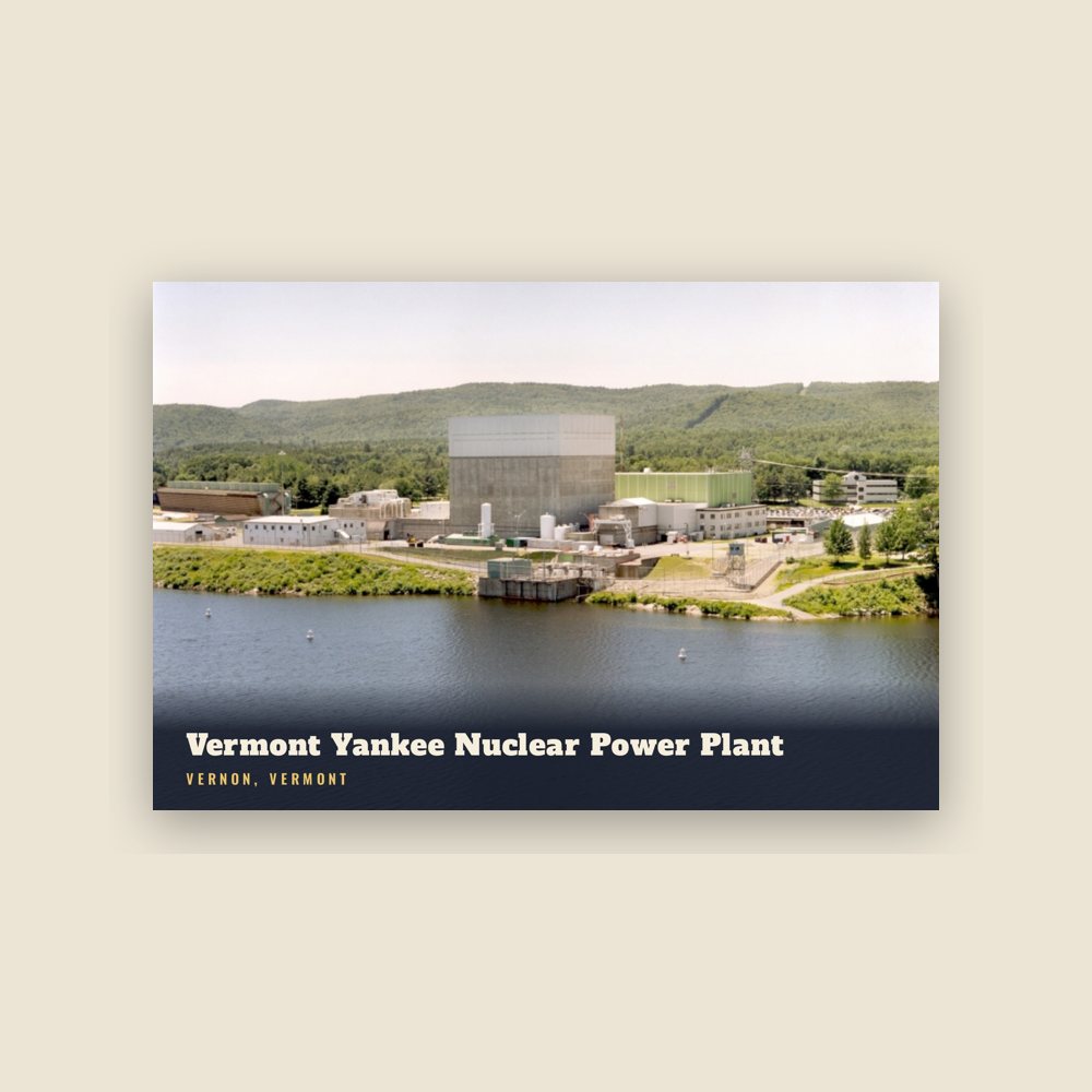 Vernon Vermont Yankee Nuclear Power Plant Postcard