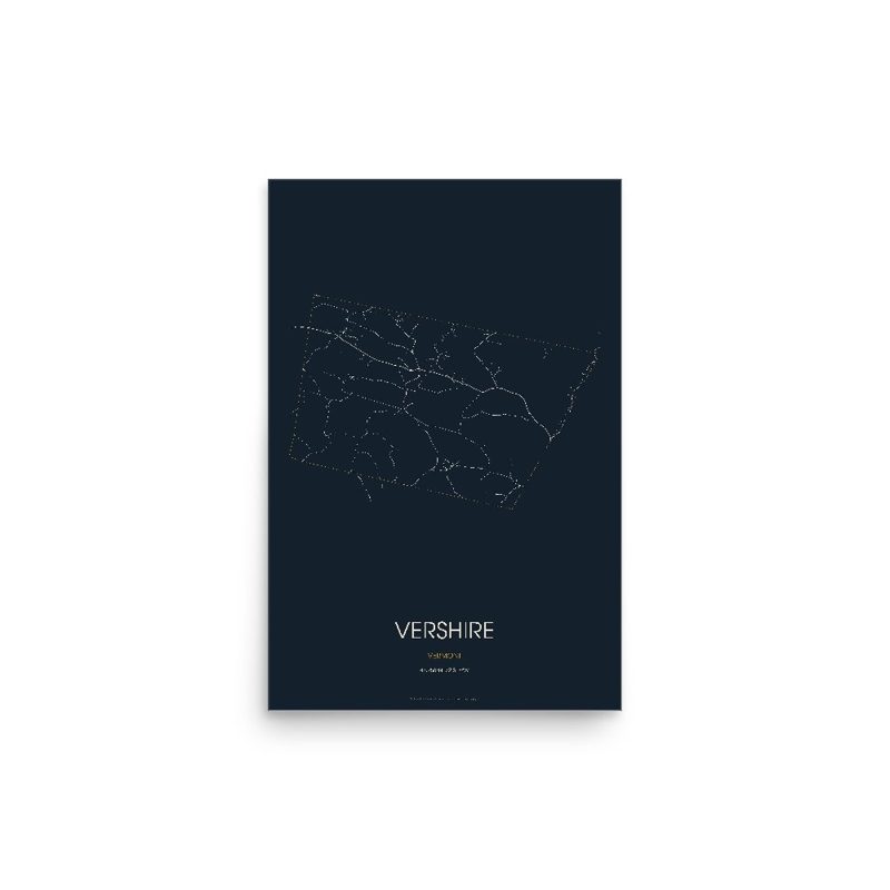 Vershire Street Map Poster · Midnight