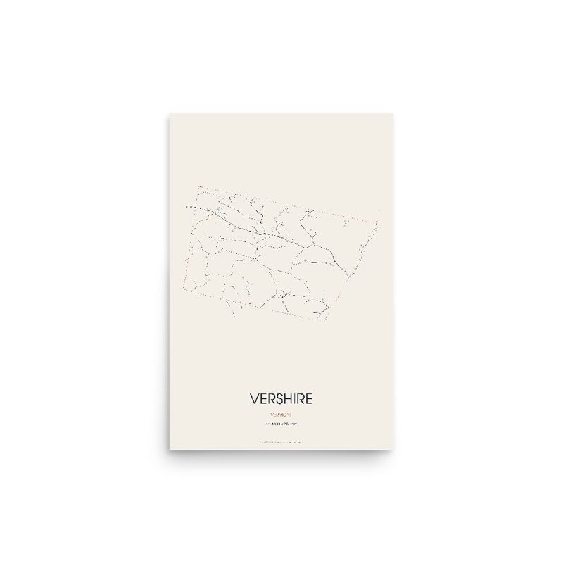 Vershire Street Map Poster · Linen