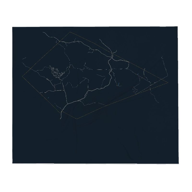 Victory Street Map Throw Blanket