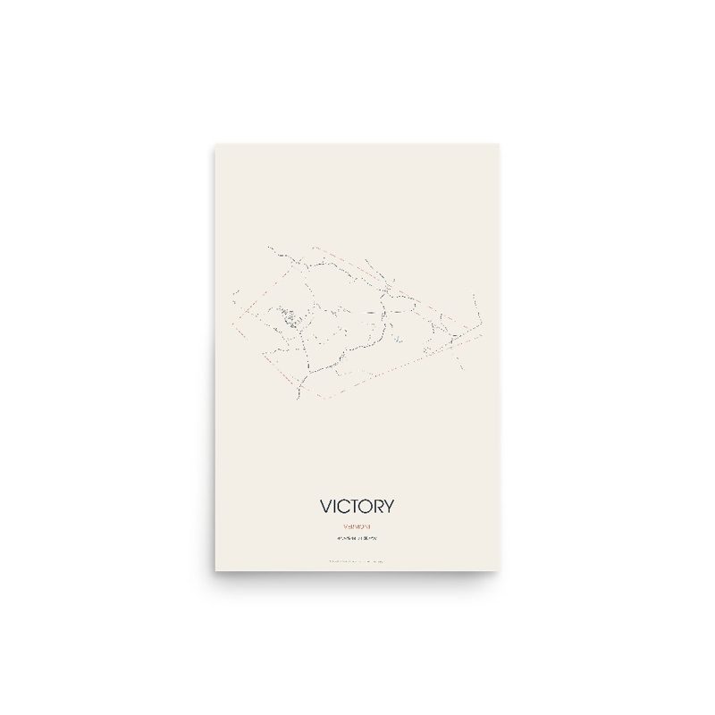 Victory Street Map Poster · Linen