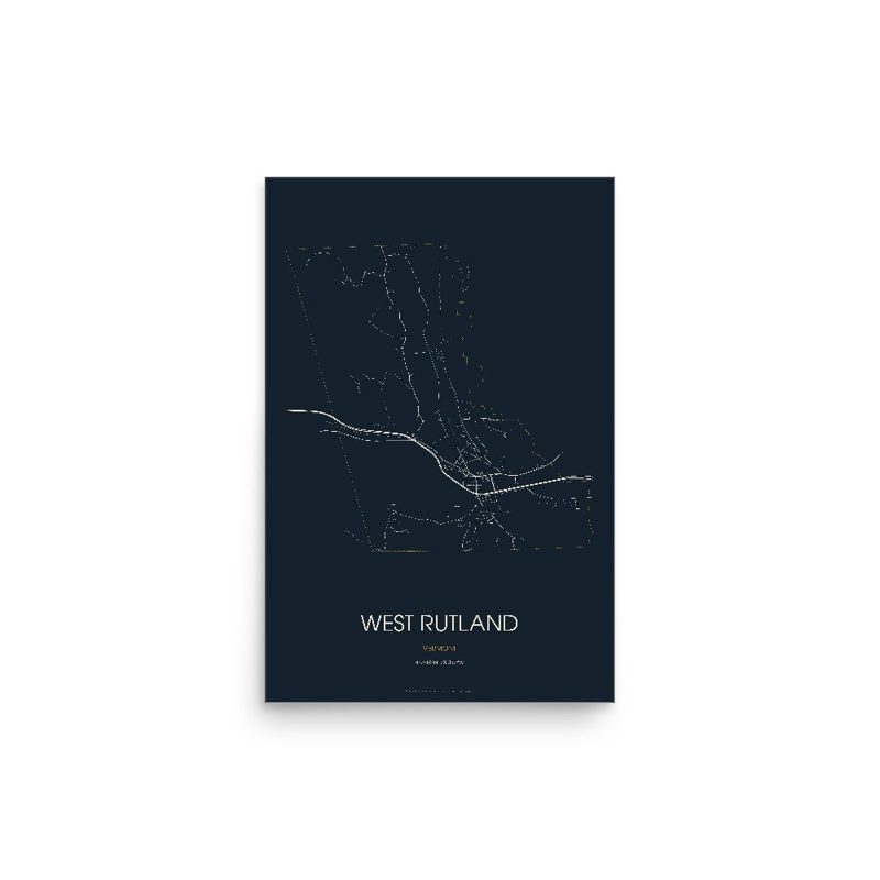 West Rutland Street Map Poster · Midnight