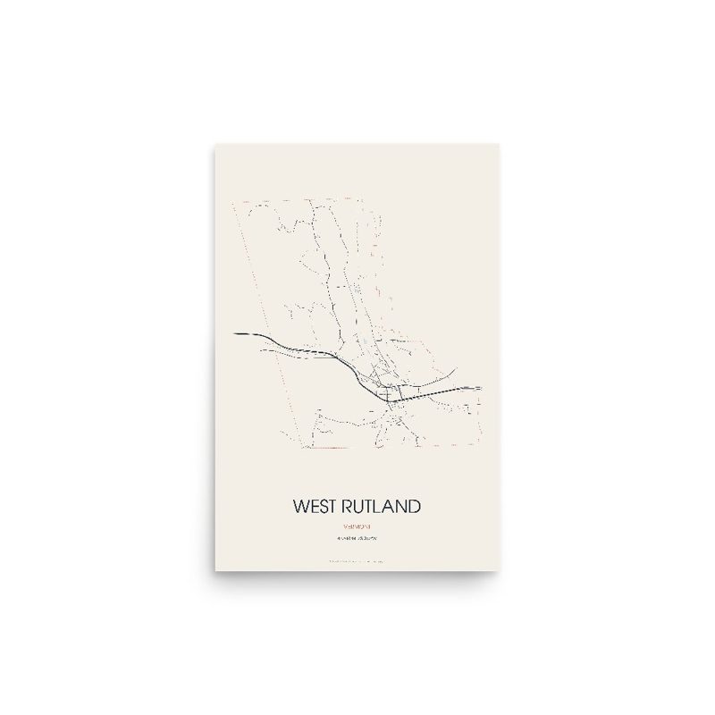 West Rutland Street Map Poster · Linen