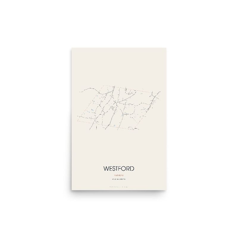 Westford Street Map Poster · Linen