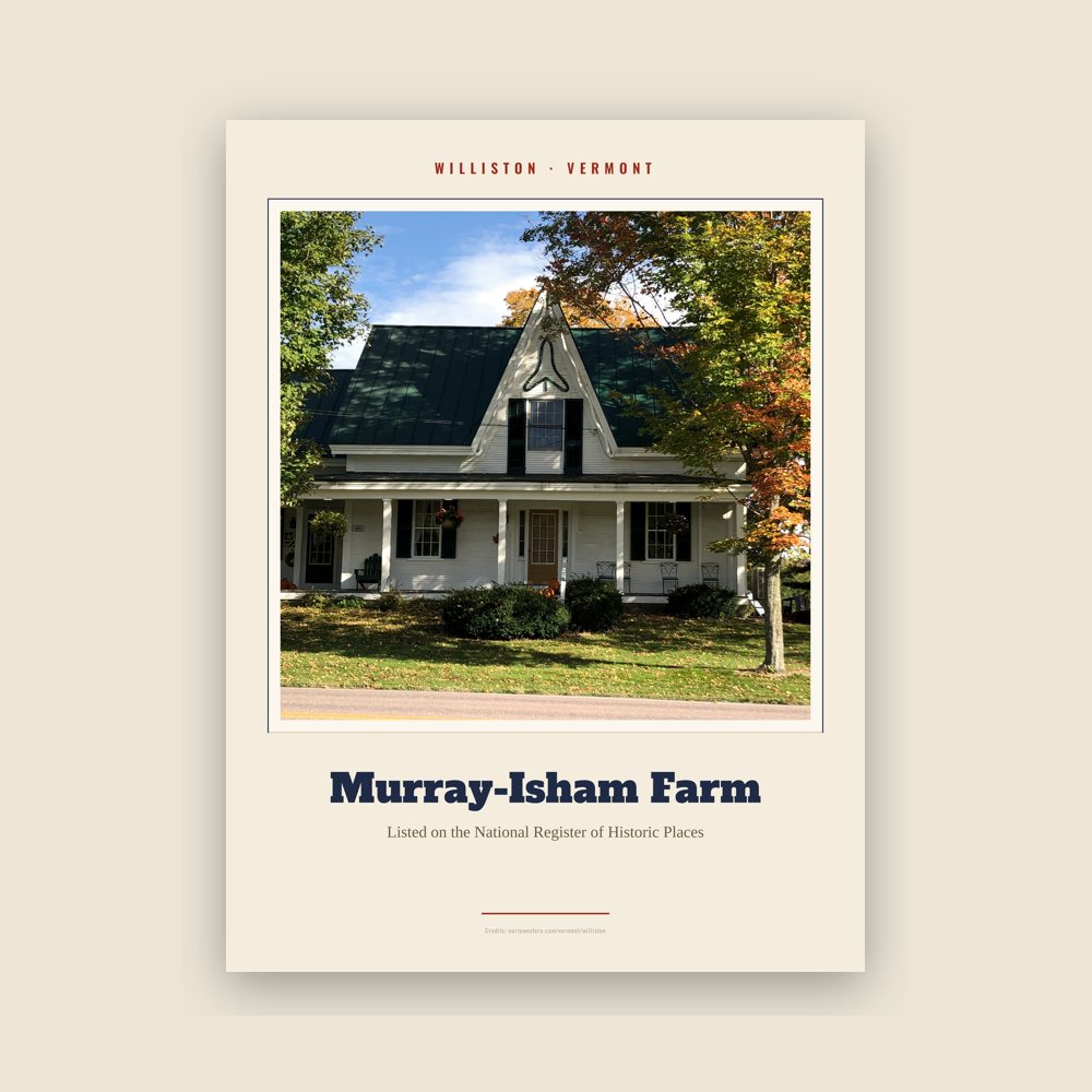 Williston Murray-Isham Farm Landmark Print